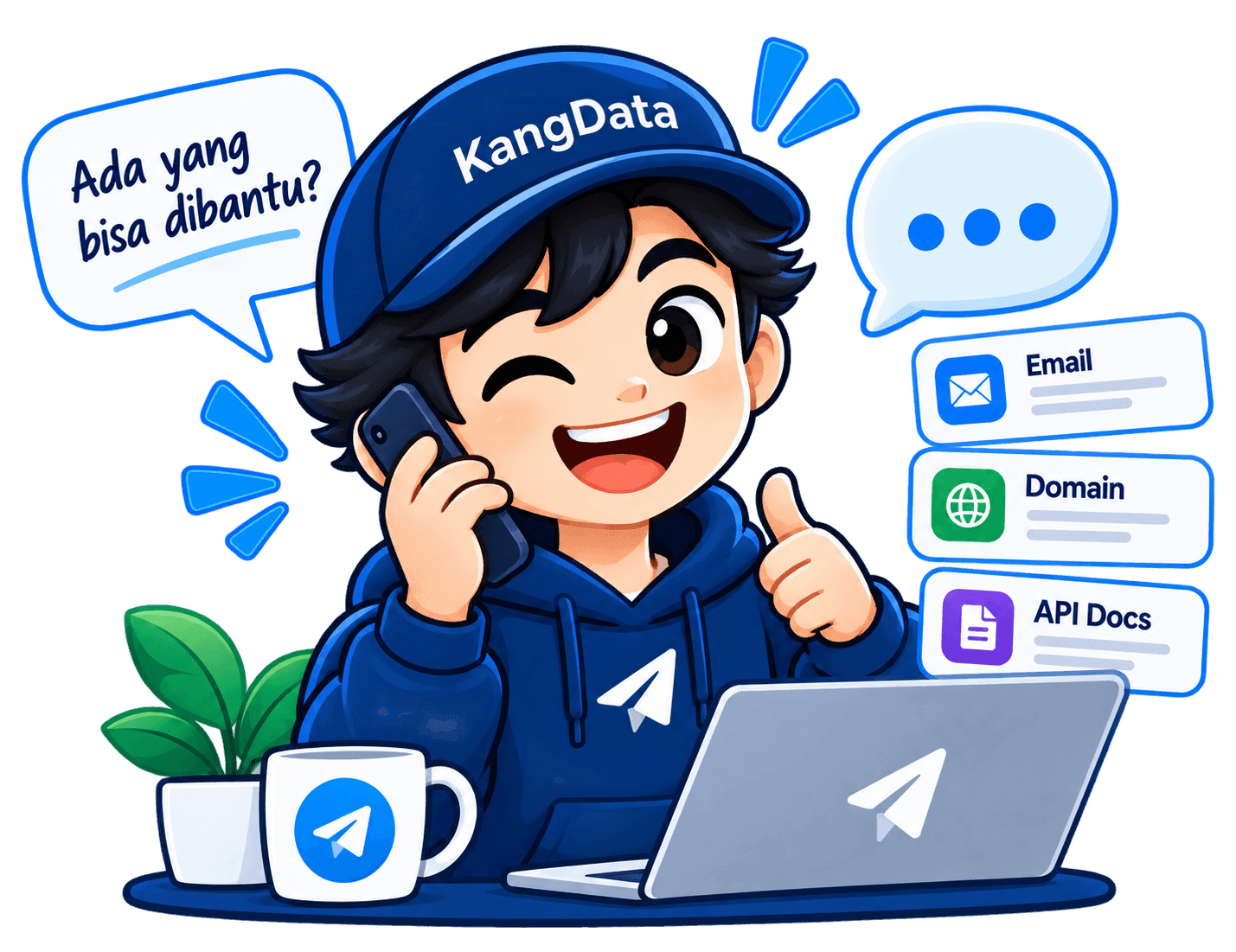 Riwayat transaksi dan saldo credit KangData